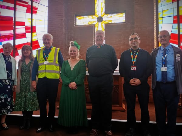 Chaplains commissioned at a church service